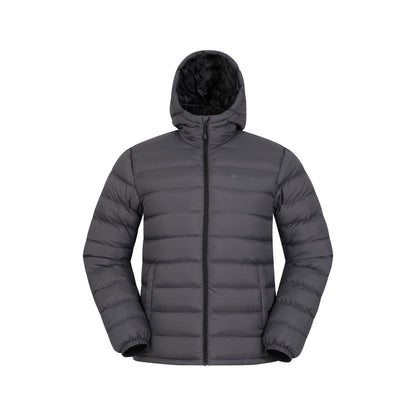 Grey - Front - Mountain Warehouse Mens Seasons II Camo Padded Jacket