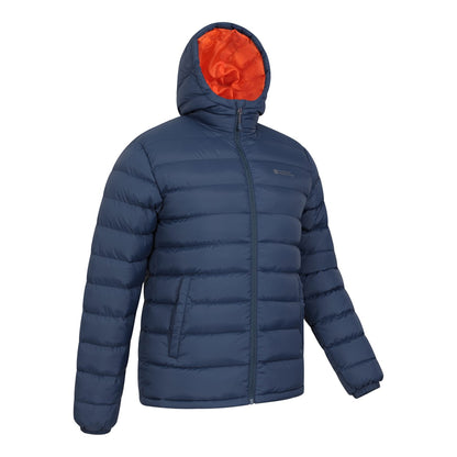 Blue - Back - Mountain Warehouse Mens Seasons II Camo Padded Jacket