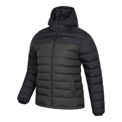 Khaki Green - Lifestyle - Mountain Warehouse Mens Seasons II Camo Padded Jacket