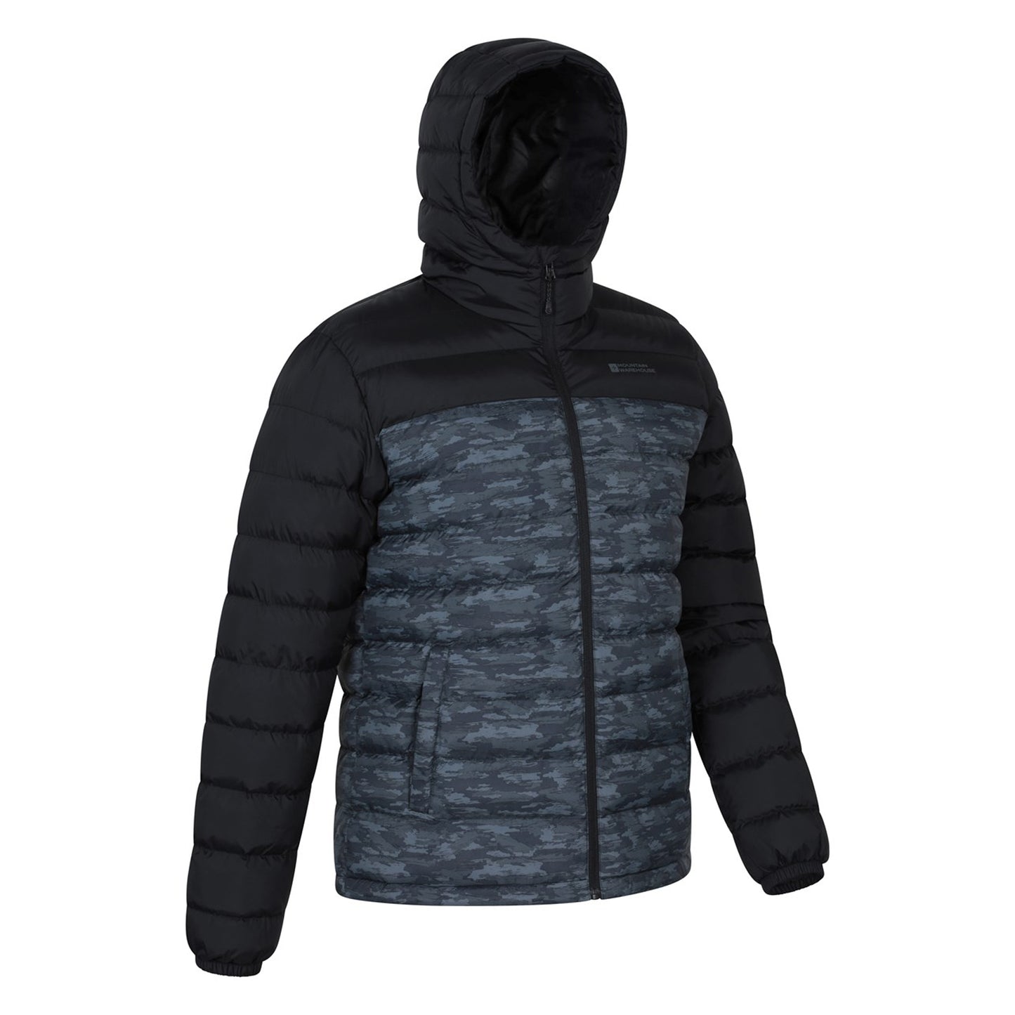 Monochrome - Back - Mountain Warehouse Mens Seasons II Camo Padded Jacket