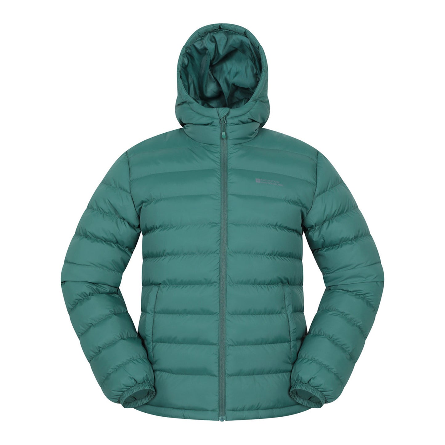 Bright Green - Front - Mountain Warehouse Mens Seasons II Camo Padded Jacket