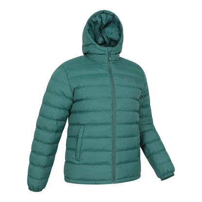 Bright Green - Back - Mountain Warehouse Mens Seasons II Camo Padded Jacket