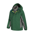 Khaki - Close up - Mountain Warehouse Childrens-Kids Cannonball 3 in 1 Waterproof Jacket