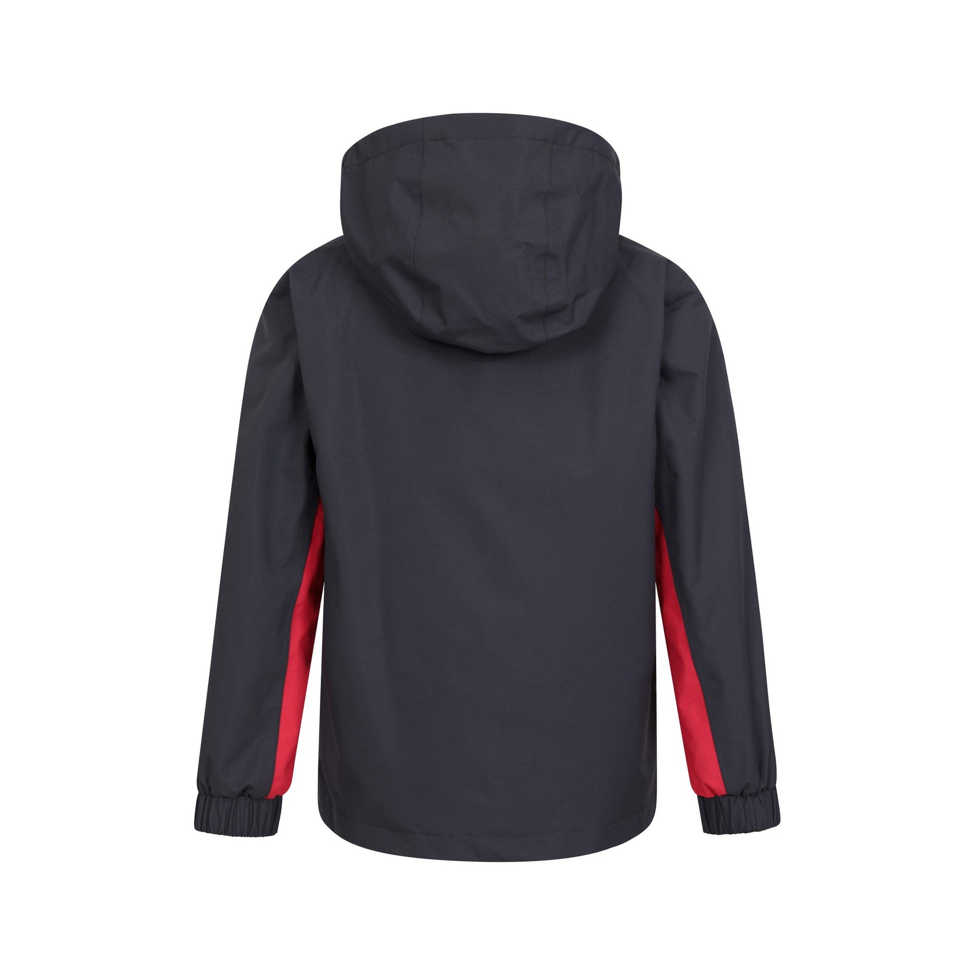 Grey - Back - Mountain Warehouse Childrens-Kids Cannonball 3 in 1 Waterproof Jacket