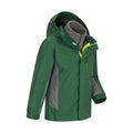 Khaki - Lifestyle - Mountain Warehouse Childrens-Kids Cannonball 3 in 1 Waterproof Jacket