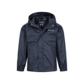 Dark Blue - Pack Shot - Mountain Warehouse Childrens-Kids Pakka II Waterproof Jacket