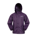 Dark Purple - Front - Mountain Warehouse Childrens-Kids Pakka II Waterproof Jacket