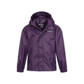 Dark Purple - Pack Shot - Mountain Warehouse Childrens-Kids Pakka II Waterproof Jacket