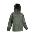Green - Side - Mountain Warehouse Childrens-Kids Pakka II Waterproof Jacket