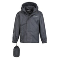 Green - Pack Shot - Mountain Warehouse Childrens-Kids Pakka II Waterproof Jacket