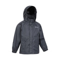 Black - Side - Mountain Warehouse Childrens-Kids Pakka II Waterproof Jacket