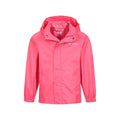 Pink - Pack Shot - Mountain Warehouse Childrens-Kids Pakka II Waterproof Jacket