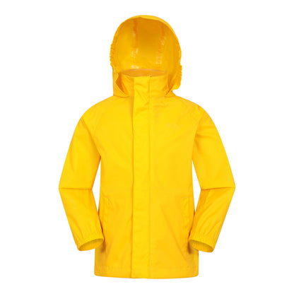 Yellow - Front - Mountain Warehouse Childrens-Kids Pakka II Waterproof Jacket