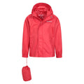 Red - Close up - Mountain Warehouse Childrens-Kids Pakka II Waterproof Jacket