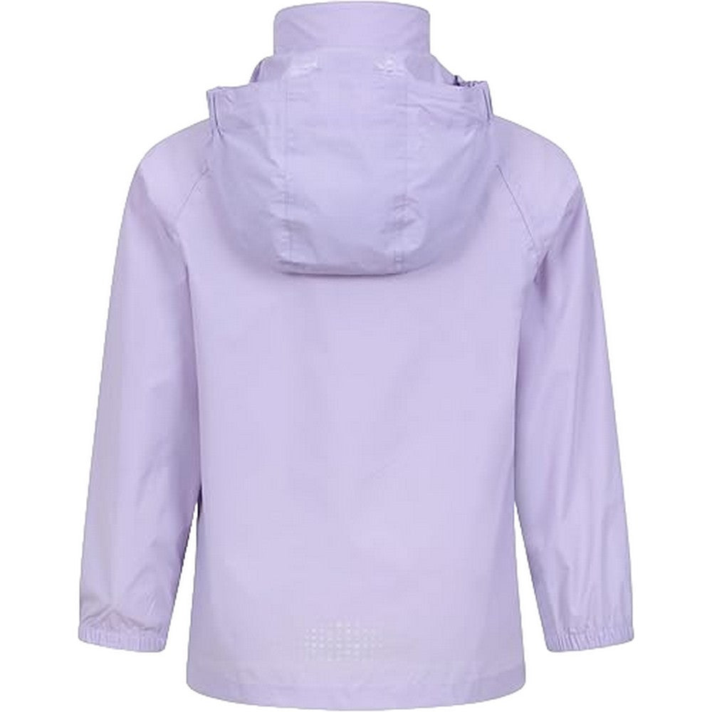 Lilac - Back - Mountain Warehouse Childrens-Kids Pakka II Waterproof Jacket