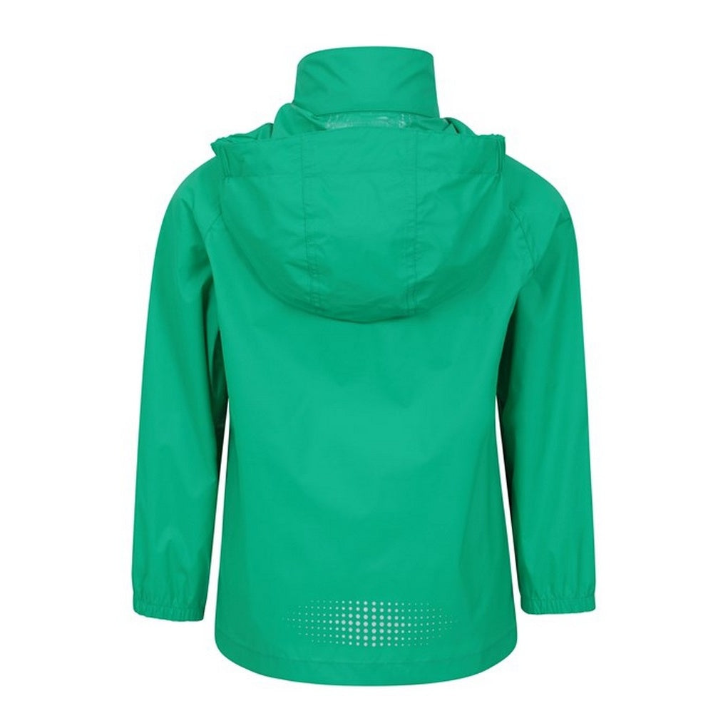 Green - Side - Mountain Warehouse Childrens-Kids Pakka II Waterproof Jacket