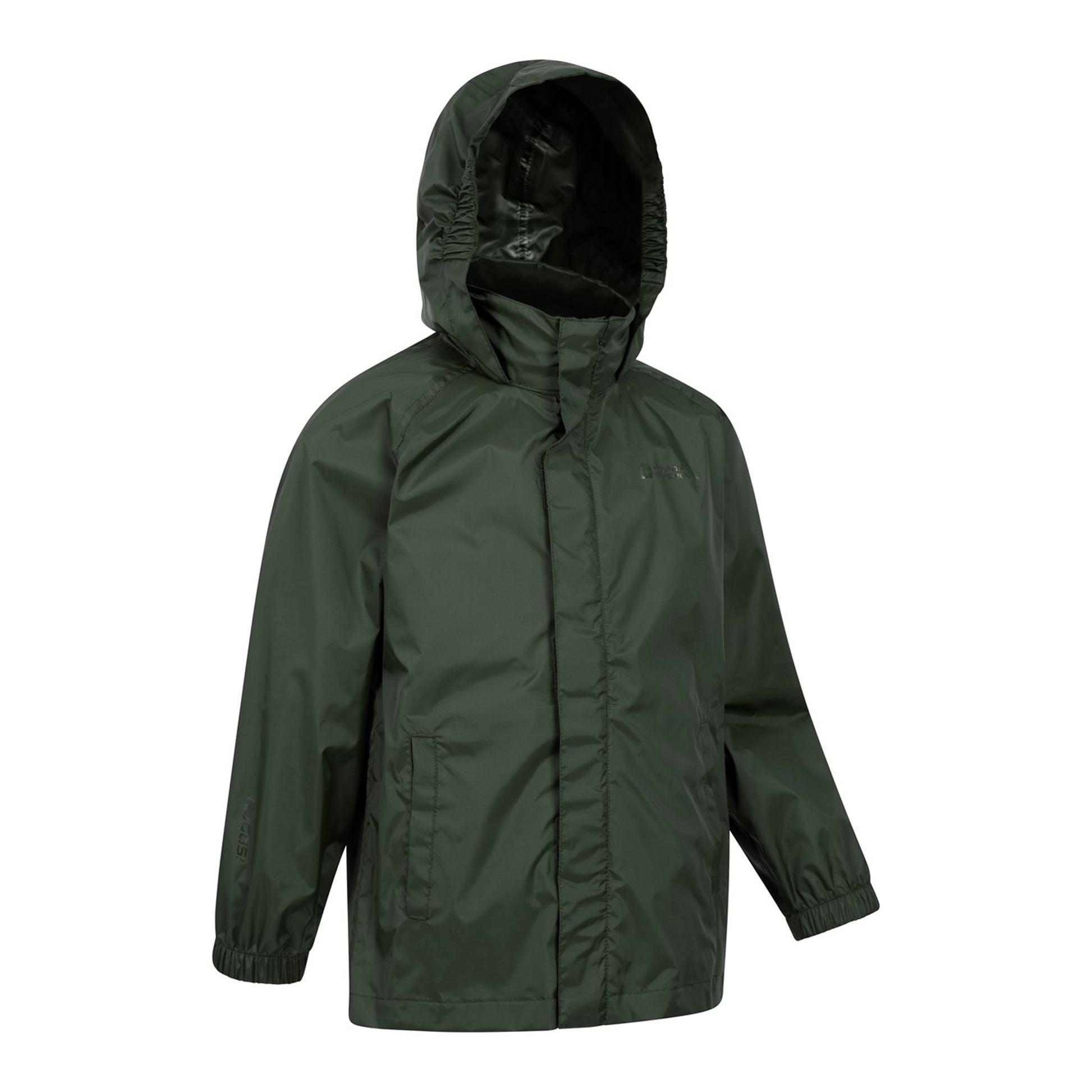 Khaki Green - Side - Mountain Warehouse Childrens-Kids Pakka II Waterproof Jacket