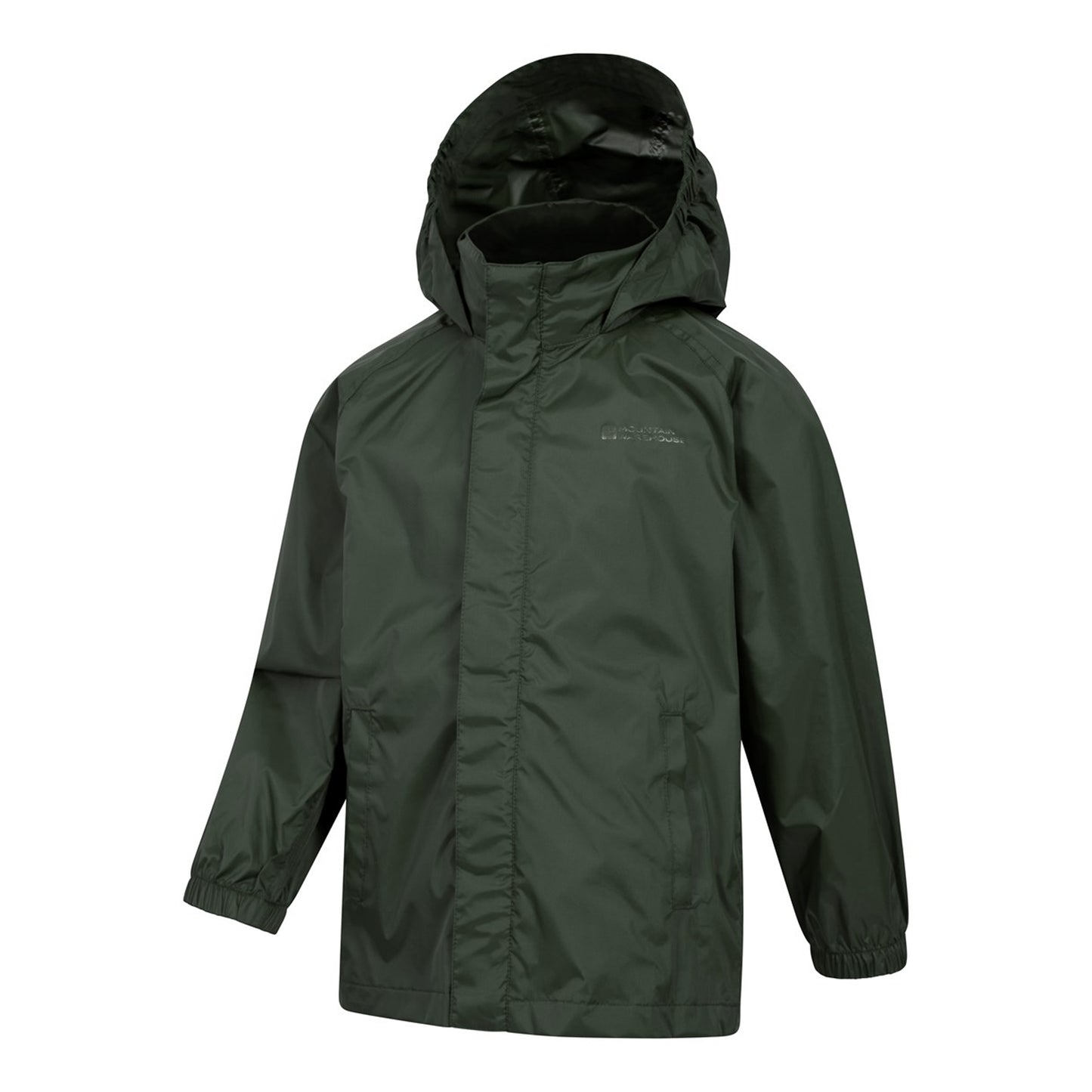 Khaki Green - Lifestyle - Mountain Warehouse Childrens-Kids Pakka II Waterproof Jacket