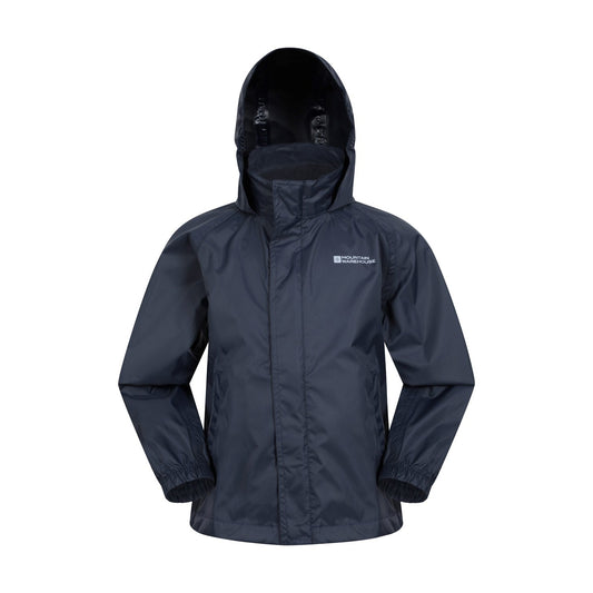Dark Blue - Front - Mountain Warehouse Childrens-Kids Pakka II Waterproof Jacket