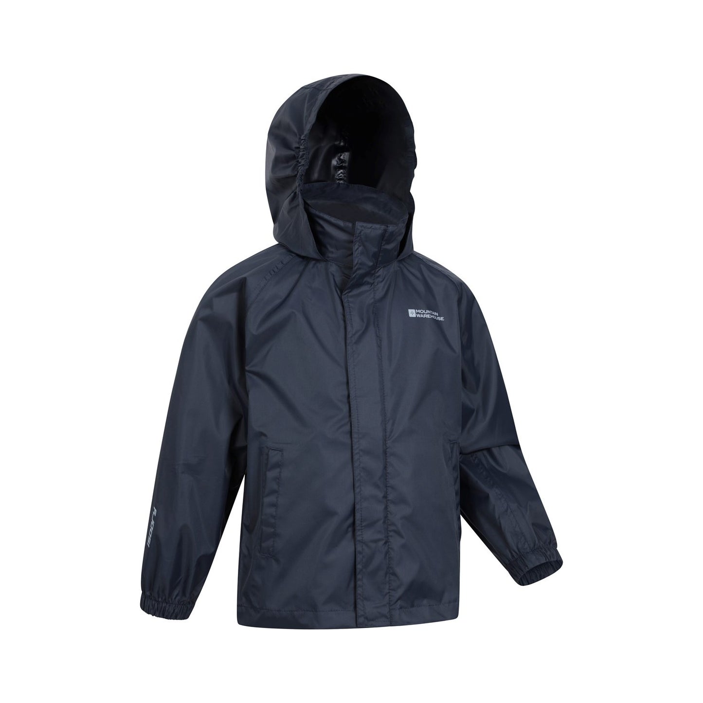 Dark Blue - Side - Mountain Warehouse Childrens-Kids Pakka II Waterproof Jacket