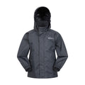 Black - Front - Mountain Warehouse Childrens-Kids Pakka II Waterproof Jacket