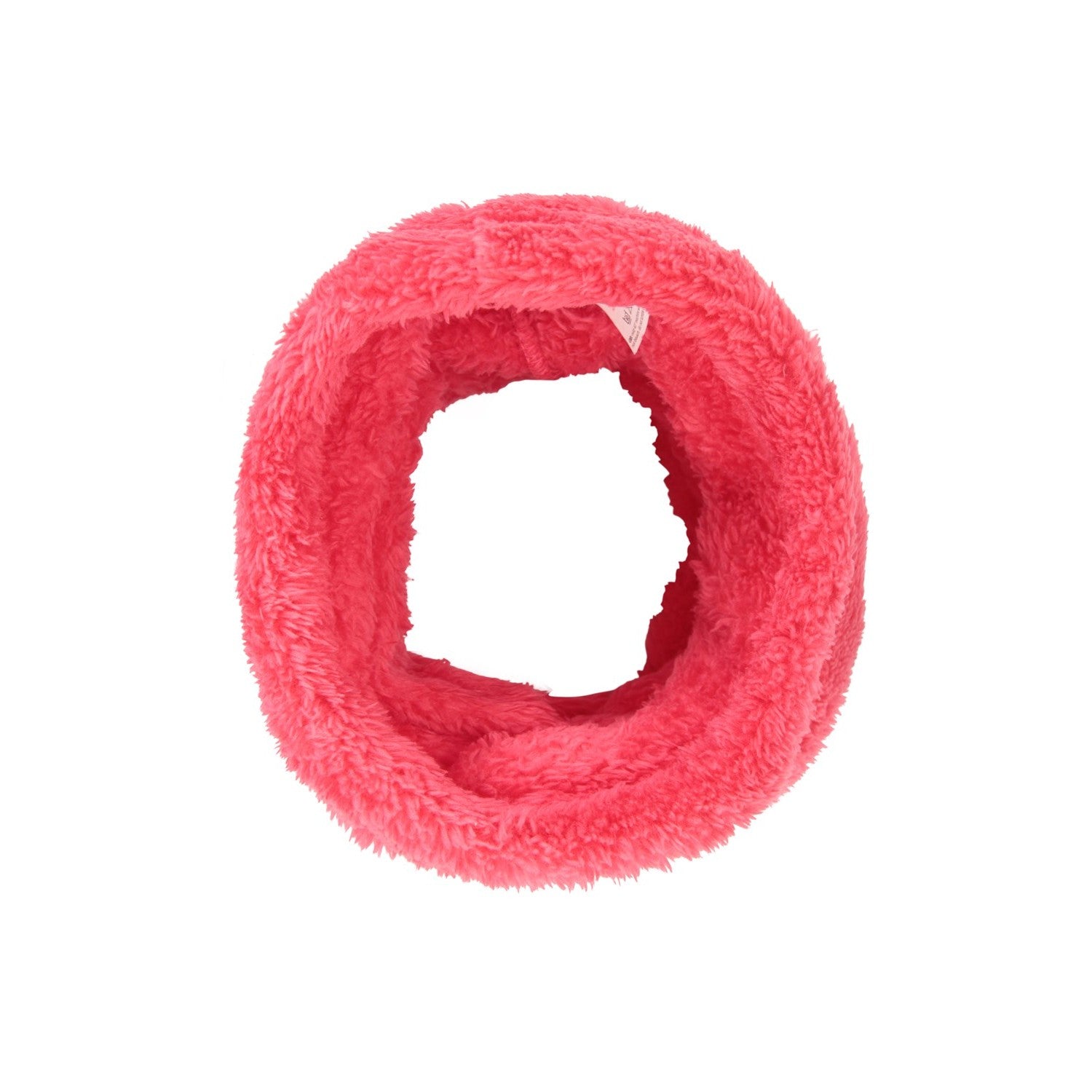 Dark Pink - Back - Mountain Warehouse Childrens-Kids Sherpa Fleece Neck Gaiter