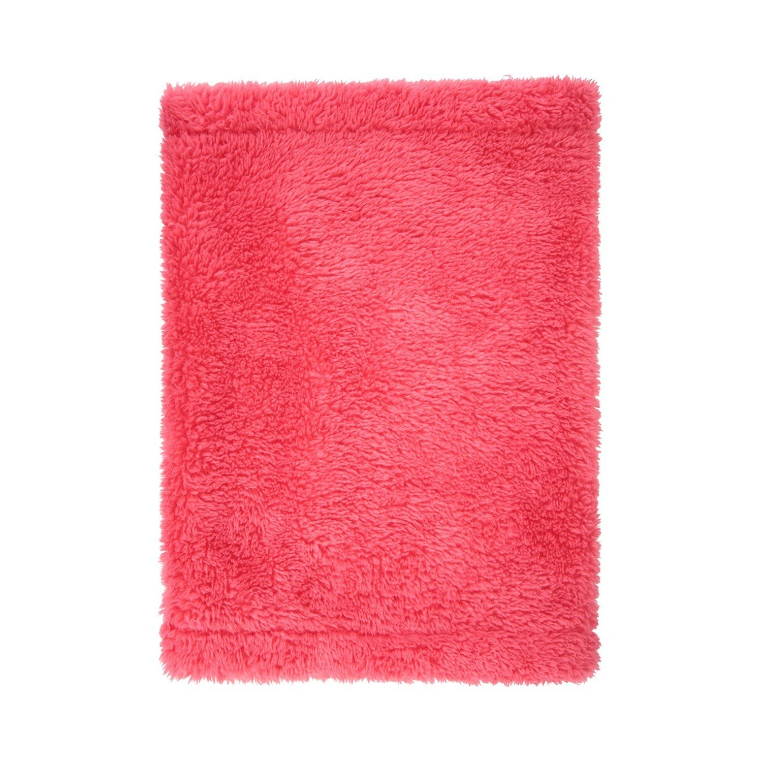 Dark Pink - Side - Mountain Warehouse Childrens-Kids Sherpa Fleece Neck Gaiter