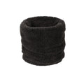 Black - Front - Mountain Warehouse Childrens-Kids Sherpa Fleece Neck Gaiter