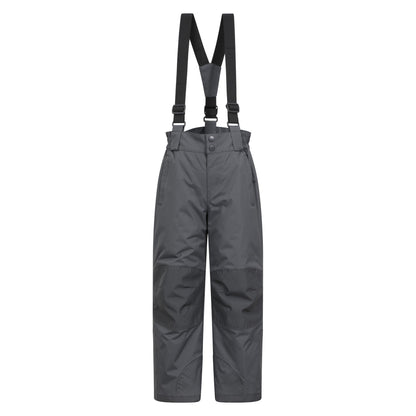 Dark Grey - Front - Mountain Warehouse Childrens-Kids Raptor Ski Trousers