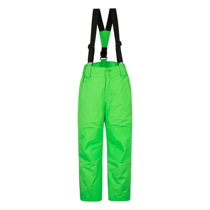 Green - Front - Mountain Warehouse Childrens-Kids Raptor Ski Trousers