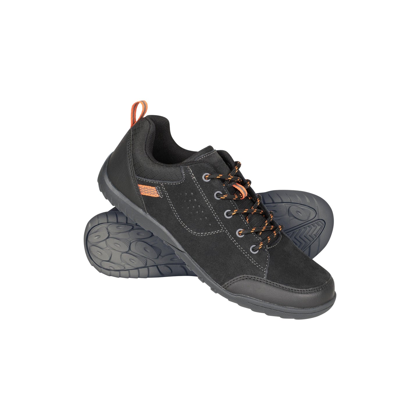 Grey - Front - Mountain Warehouse Mens Phantom II Cow Suede Walking Shoes