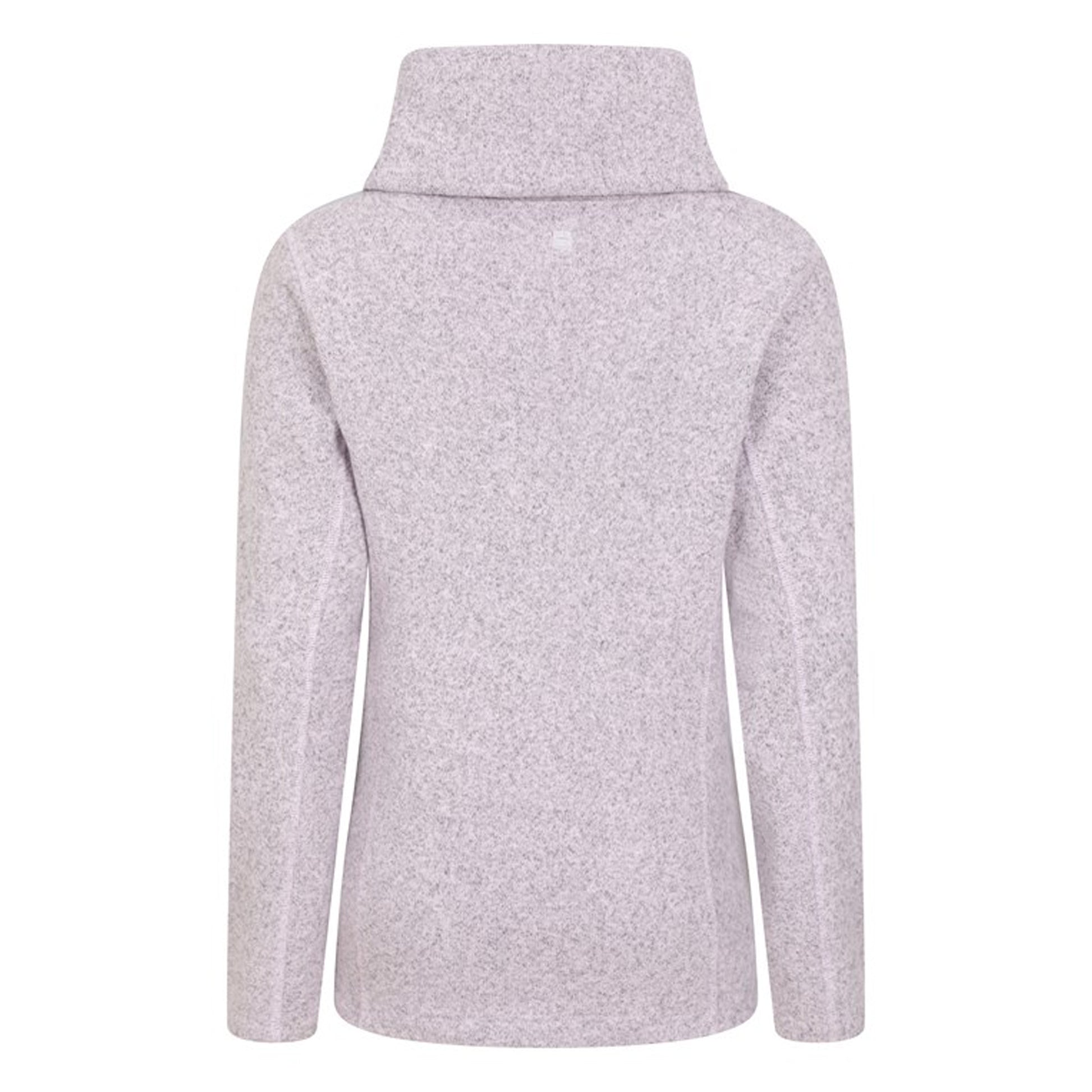 Lilac - Side - Mountain Warehouse Womens-Ladies Cowl Neck Fleece Top