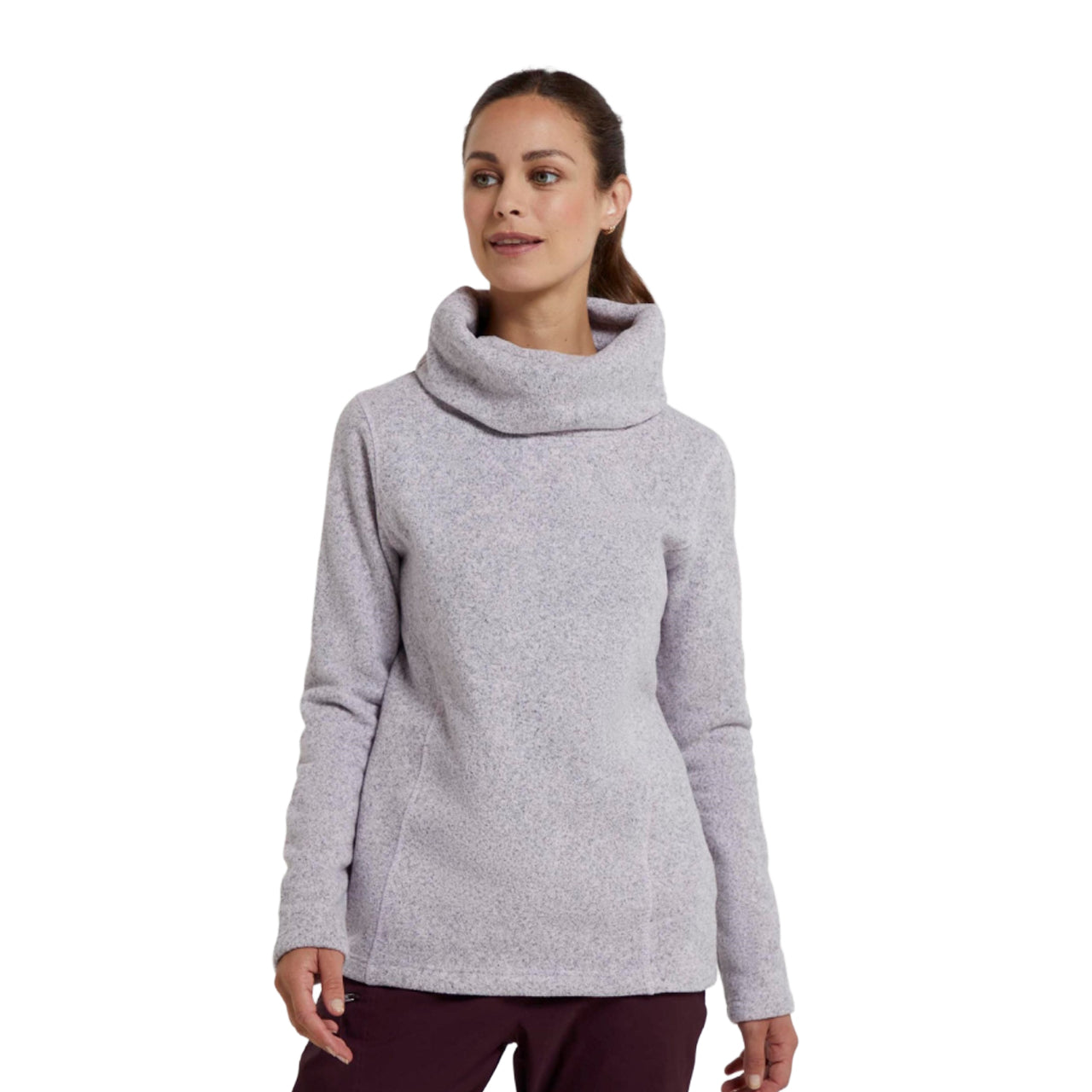 Lilac - Lifestyle - Mountain Warehouse Womens-Ladies Cowl Neck Fleece Top