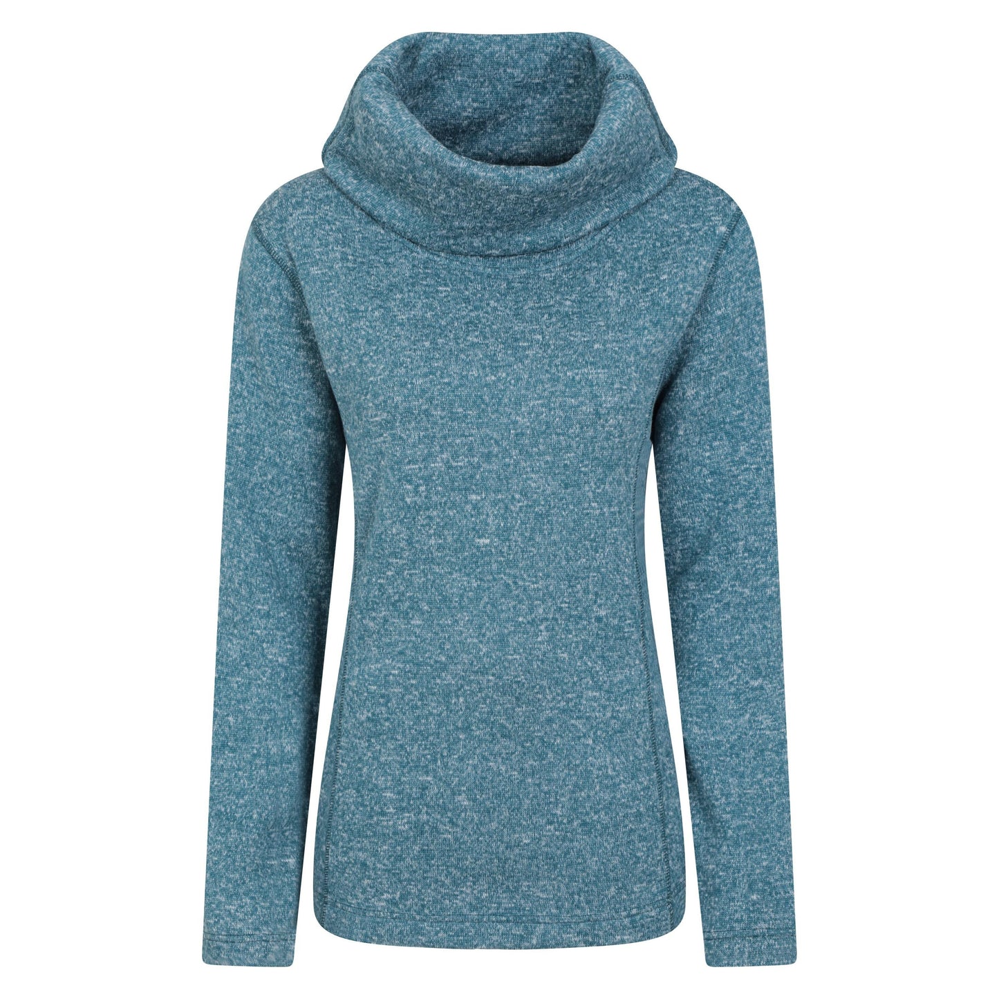Teal - Front - Mountain Warehouse Womens-Ladies Cowl Neck Fleece Top
