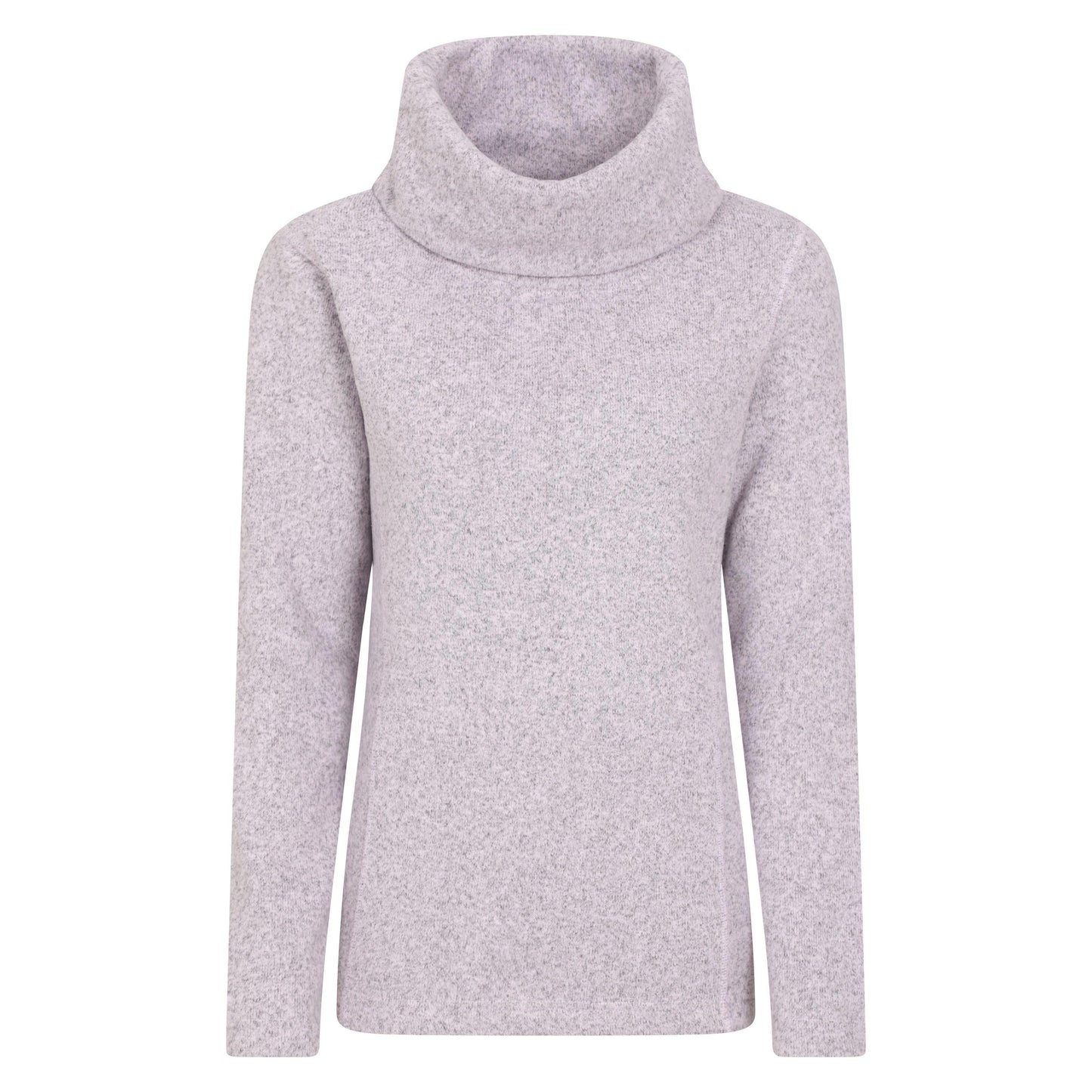 Lilac - Front - Mountain Warehouse Womens-Ladies Cowl Neck Fleece Top