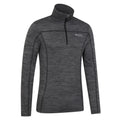 Dark Grey - Side - Mountain Warehouse Mens Finsbury Active Midlayer