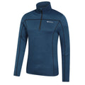 Navy - Side - Mountain Warehouse Mens Finsbury Active Midlayer