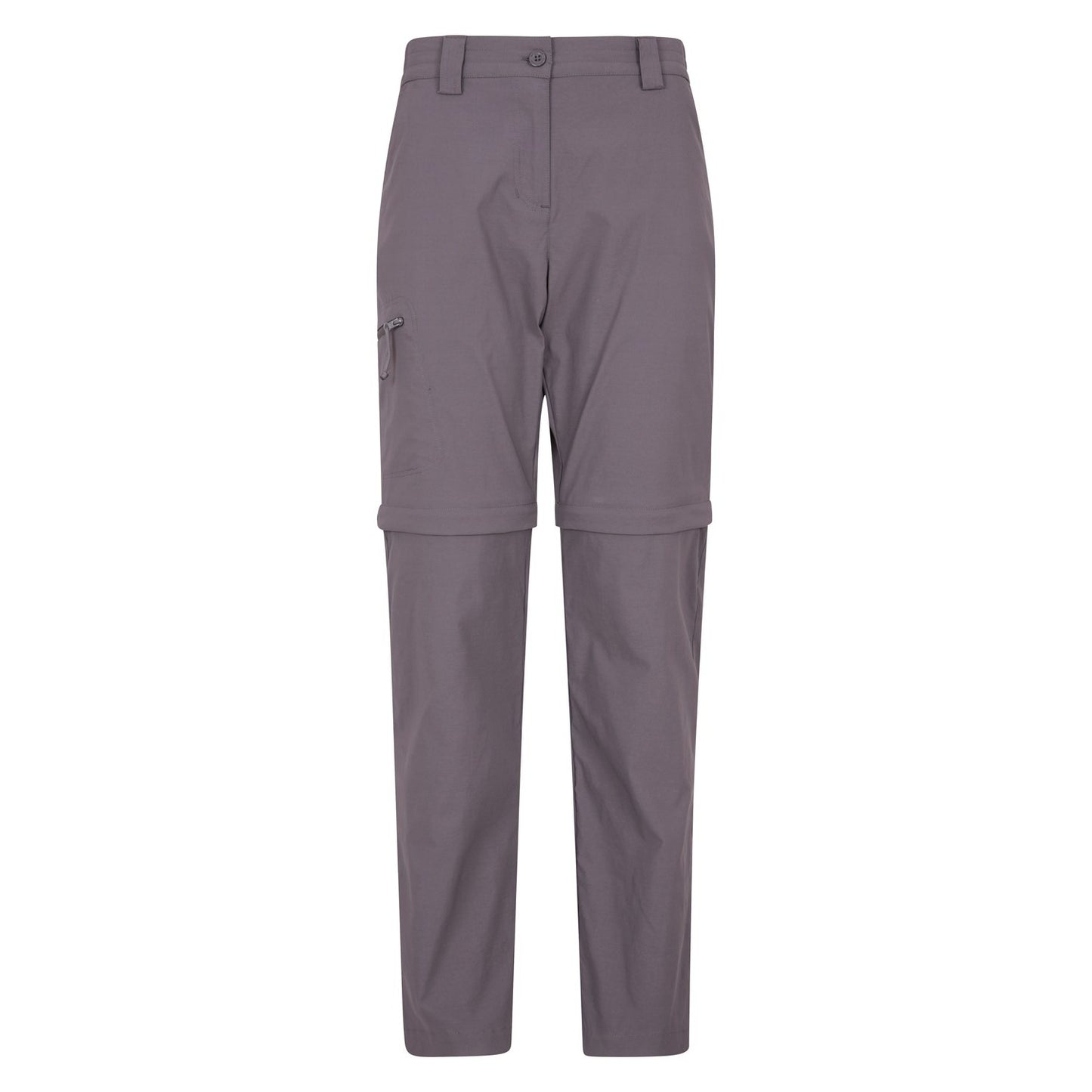 Charcoal - Front - Mountain Warehouse Womens-Ladies Hiker Stretch Zip-Off Trousers