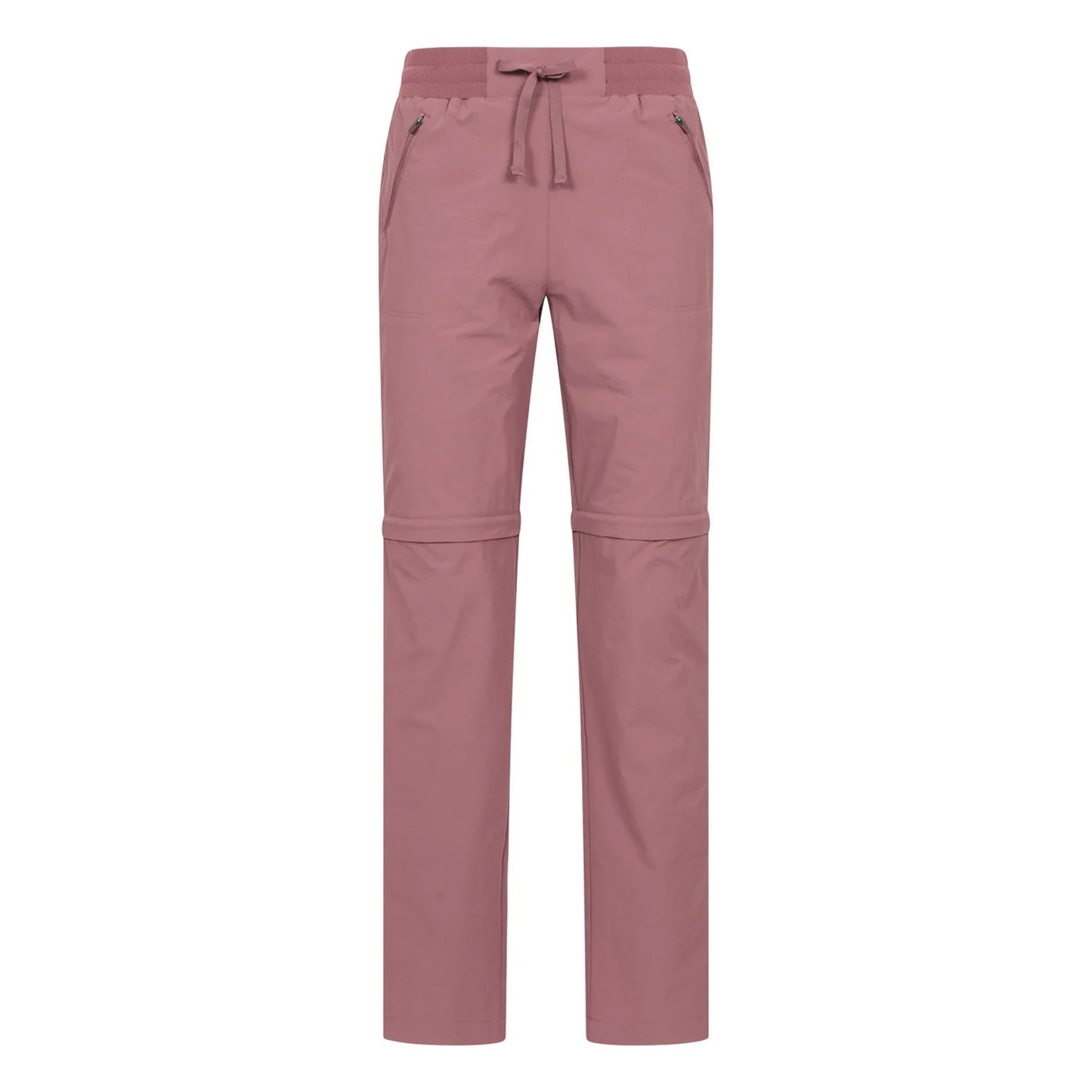 Brown - Front - Mountain Warehouse Womens-Ladies Hiker Stretch Zip-Off Trousers