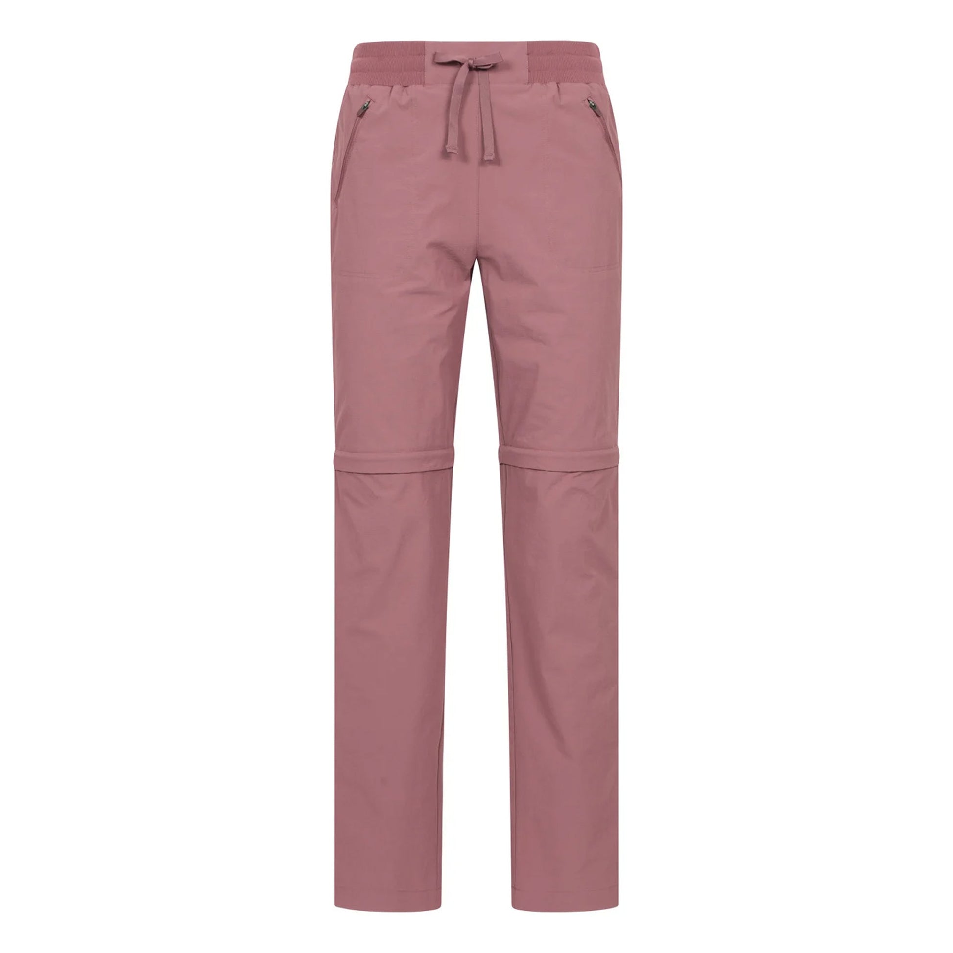 Brown - Front - Mountain Warehouse Womens-Ladies Hiker Stretch Zip-Off Trousers
