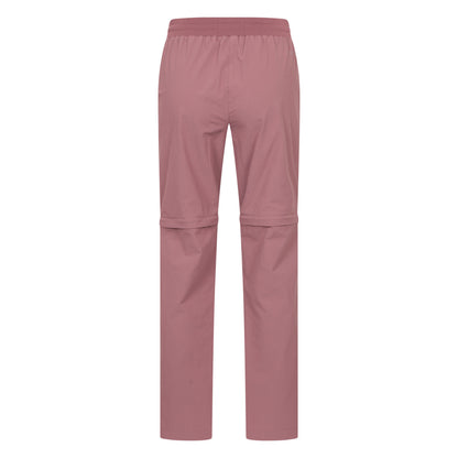Brown - Back - Mountain Warehouse Womens-Ladies Hiker Stretch Zip-Off Trousers