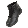 Black - Pack Shot - Mountain Warehouse Childrens-Kids Canyon Waterproof Suede Walking Boots