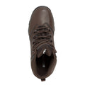 Brown - Pack Shot - Mountain Warehouse Childrens-Kids Canyon Waterproof Suede Walking Boots