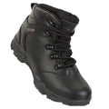 Black - Front - Mountain Warehouse Childrens-Kids Canyon Waterproof Suede Walking Boots