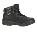 Black - Back - Mountain Warehouse Childrens-Kids Canyon Waterproof Suede Walking Boots