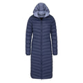 Navy - Pack Shot - Mountain Warehouse Womens-Ladies Florence Extra Long Padded Jacket