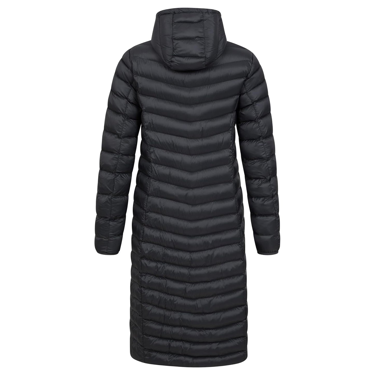 Black - Side - Mountain Warehouse Womens-Ladies Florence Extra Long Padded Jacket