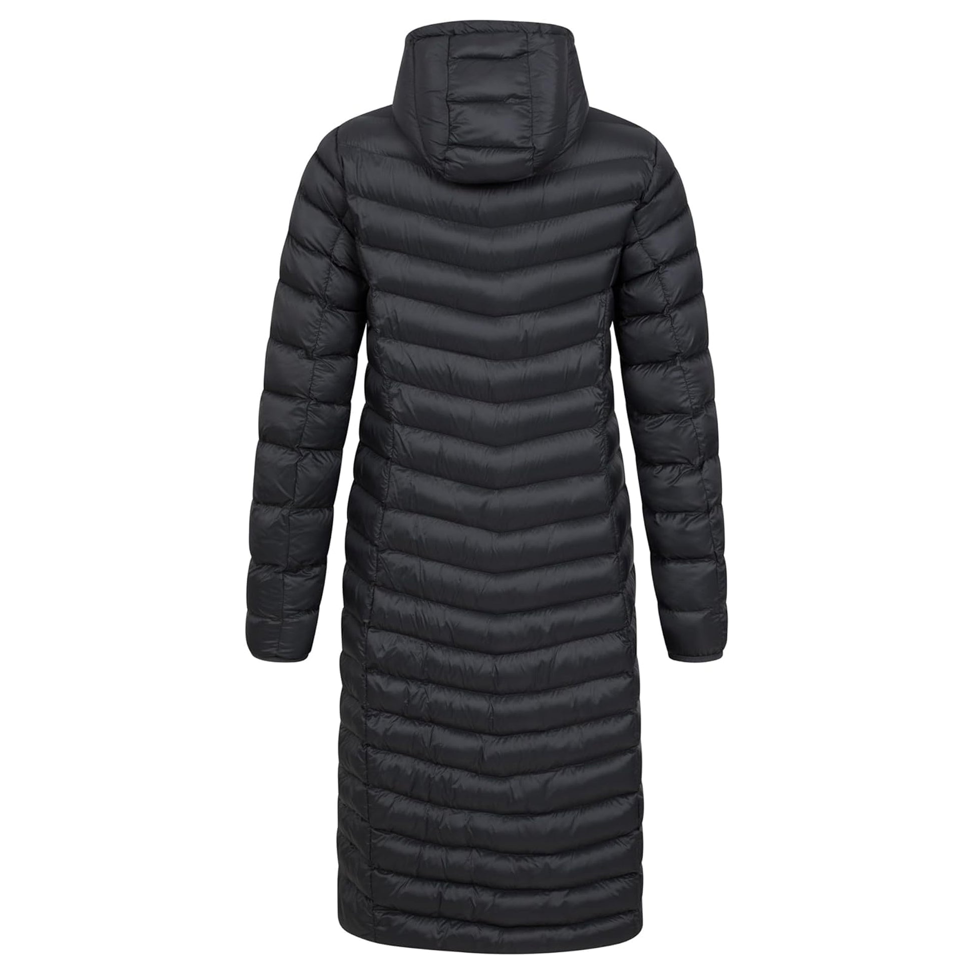 Black - Side - Mountain Warehouse Womens-Ladies Florence Extra Long Padded Jacket