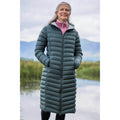 Dark Khaki - Front - Mountain Warehouse Womens-Ladies Florence Extra Long Padded Jacket