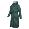 Dark Green - Side - Mountain Warehouse Womens-Ladies Florence Extra Long Padded Jacket